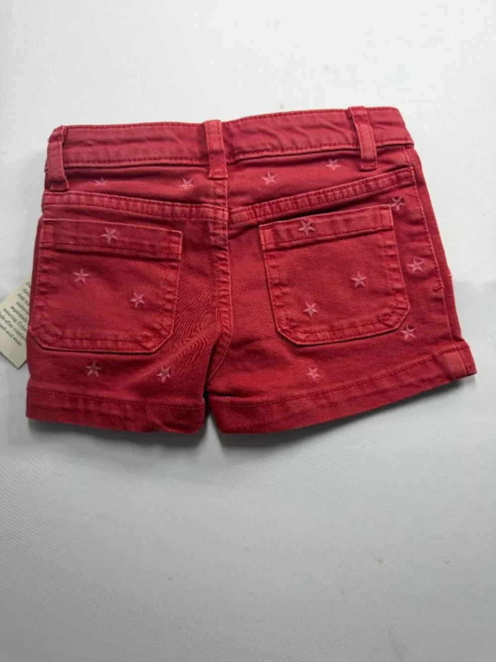 Cat & Jack Toddler Mid Rise Adjustable Waist Shorts Red Stars Size 2T & 3T NWT